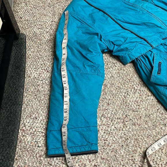 Vintage 80s/90s down feather filled ankle length puffer with snap slit back - Picture 6 of 14